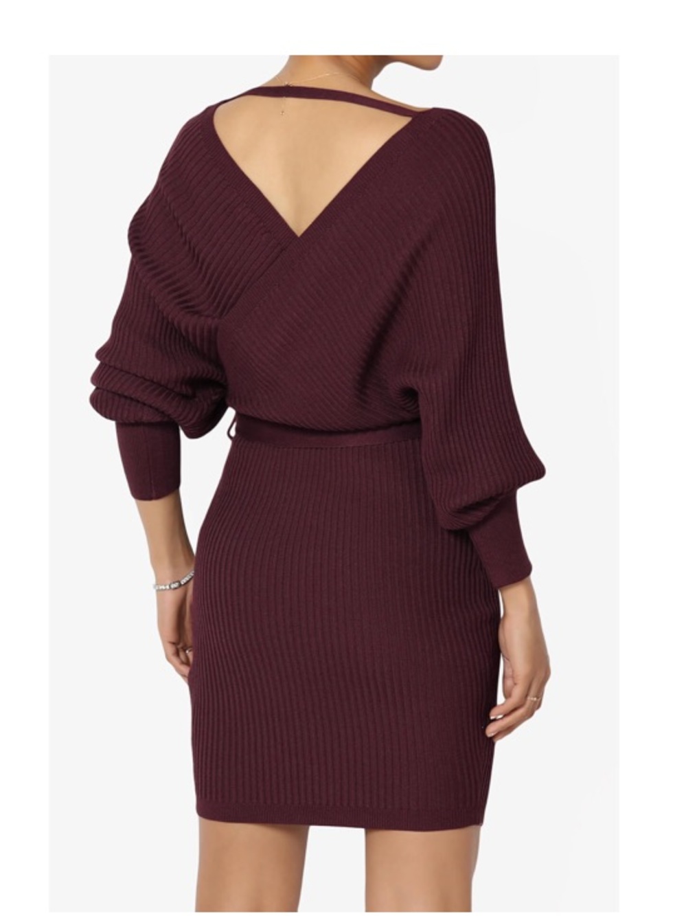 Love Tree Ribbed Sweater Dress - Picture 5 of 12